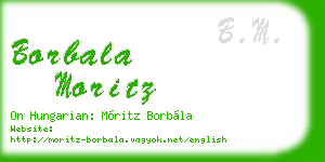 borbala moritz business card